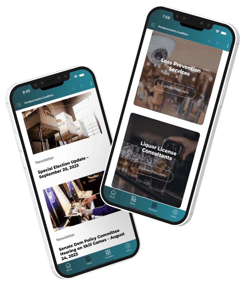 home screen app mockup